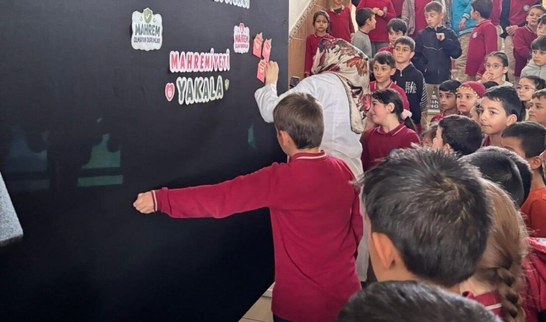 Aydıntepe Şehit Oktay Altuntaş İlkokulu öğrencileri, Değerler Eğitimi çalışmaları kapsamında