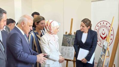 Aile ve Sosyal Hizmetler Bakanı Mahinur Özdemir Göktaş, inşası süren