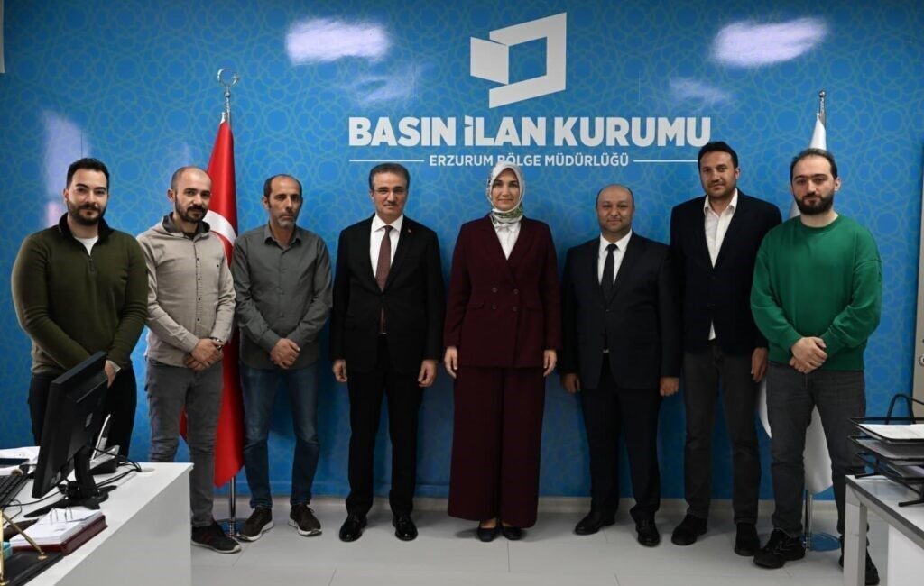 İçişleri Bakan Yardımcısı Kübra Güran Yiğitbaşı, Erzurum’da Basın İlan Kurumu’nu