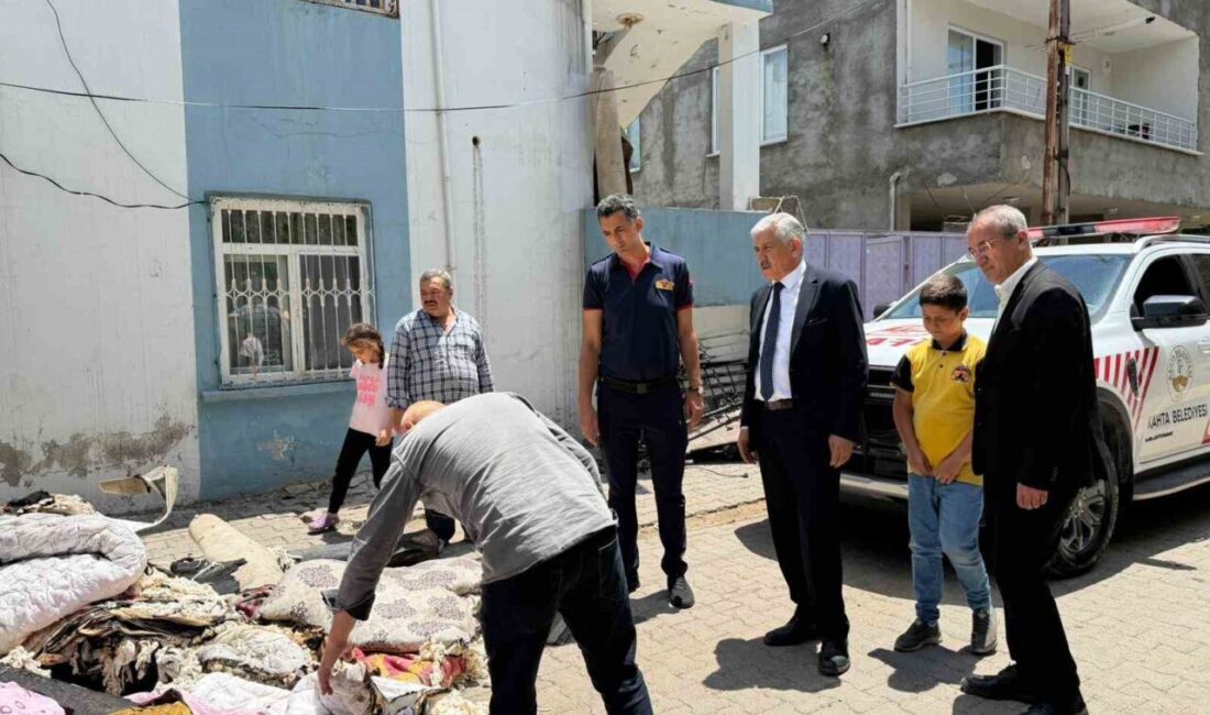 Adıyaman’ın Kahta Belediye Başkanı Mehmet Can Hallaç, Hürriyet Mahallesi’nde çıkan