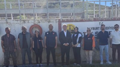 Bayburt Belediyesi Atık Su Arıtma Tesisinde, birleşik denetim kapsamında incelemelerde