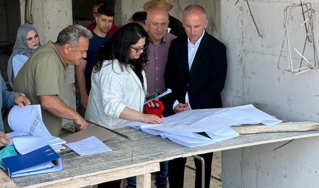 Bayburt’ta inşaat sahalarında yapılan denetimlerde, yapıların onaylı projelere, mevzuata ve