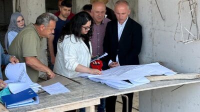Bayburt’ta inşaat sahalarında yapılan denetimlerde, yapıların onaylı projelere, mevzuata ve