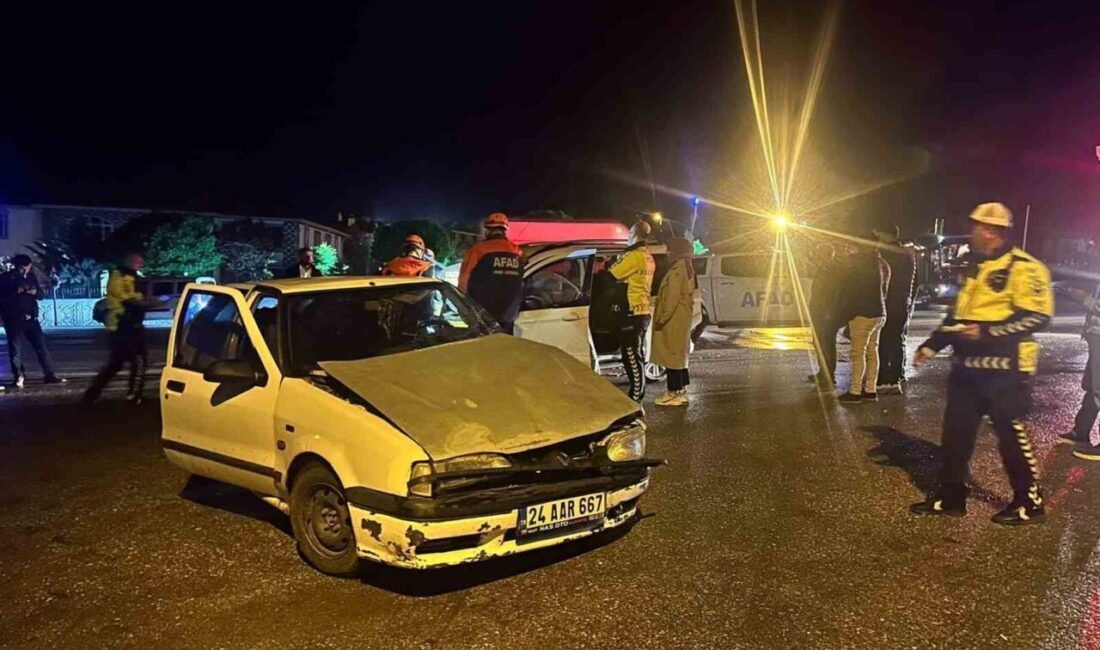 Erzincan’da iki aracın karıştığı trafik kazasında 5 kişi yaralandı. Kaza,