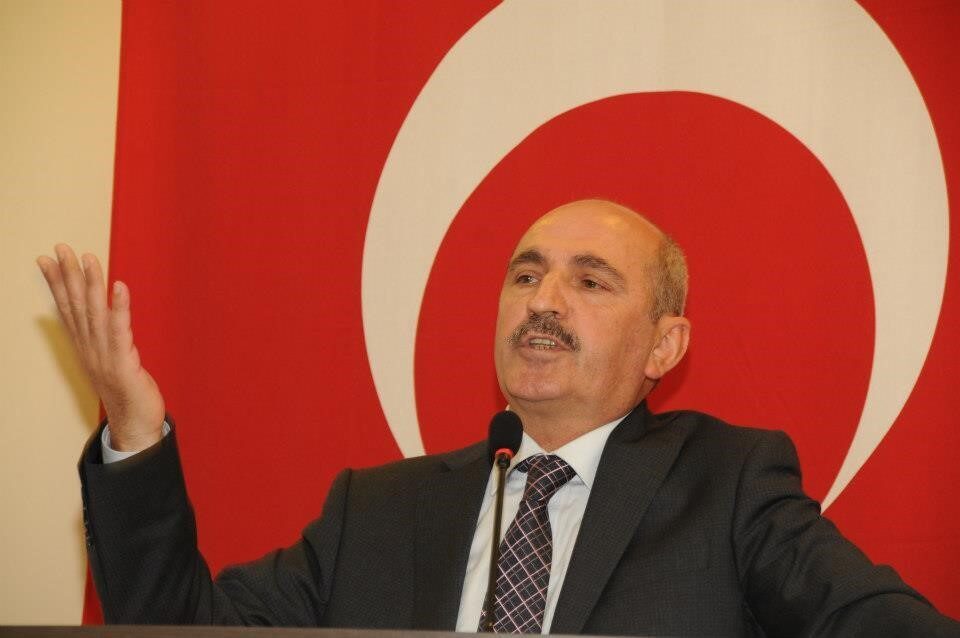 Erzurum Türk Ocağı Başkanı Avukat Nizam Işık, Erzurum Kongre Binasında