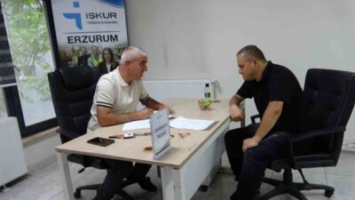 Erzurum’da gerçekleştirilen “Engelli İstihdam Günleri” kapsamında iş arayan engelli vatandaşlar