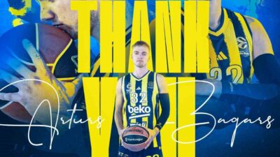 Fenerbahçe Beko, 26 yaşındaki Letonyalı basketbolcu Arturs Zagars ile yollarını