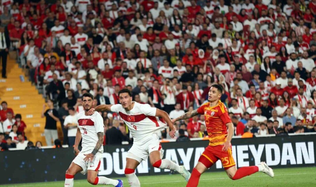 A Milli Futbol Takımı, hazırlık maçında konuk ettiği Kuzey Makedonya’yı