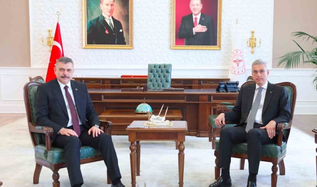 İçişleri Bakanı Mustafa Çiftçi, Sağlık Bakanı Kemal Memişoğlu’na gerçekleştirdiği ziyarete