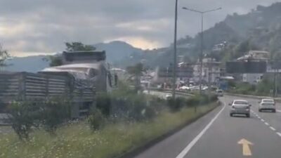 Sabah saatlerinde Trabzon Araklı ve Sürmene ilçeleri arasındaki karayolunda yürekleri