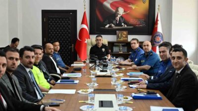 Kars İl Emniyet Müdürü Murat Abdullah Tombul başkanlığında, İl Emniyet