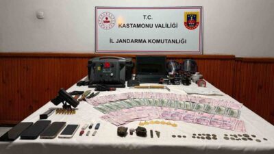 Kastamonu İl Jandarma Komutanlığı ekiplerince yapılan çalışmalar neticesinde kaçak kazı