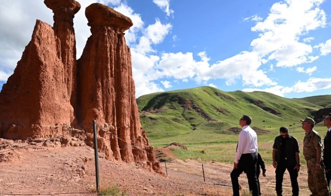 Vali Aydın Baruş ve beraberindeki heyet, Erzurum’un eşsiz doğal güzelliklerinden,