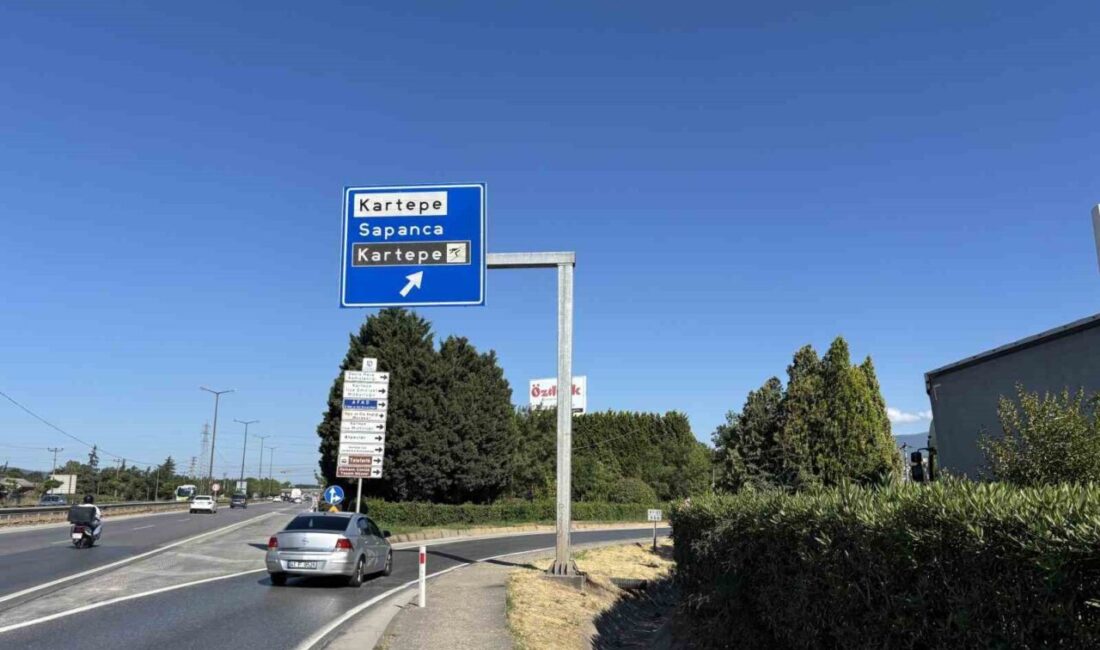 Kocaeli’nin Kartepe ilçesinde panelvanın yön tabelasına çarptığı kazada 1 kişi