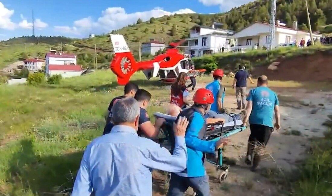 Erzincan’ın Refahiye ilçesine bağlı Ağmusa köyünde göğüs ağrısı şikayeti yaşayan