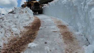 Doğu Karadeniz’in yüksek kesimlerinde kıştan kalma görüntüler Haziran ayında da