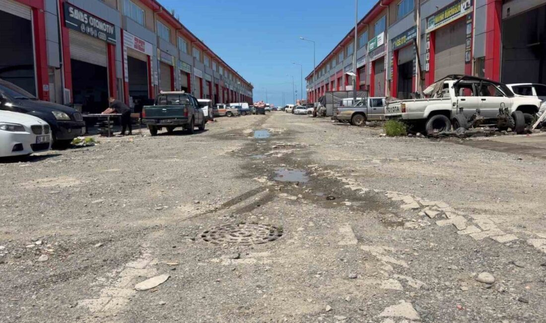 Rize’nin Pazar ilçesindeki oto sanayi esnafı, Pazar Belediyesince yürütülen su