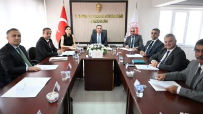 Erzurum’da “Toprak Koruma Kurulu Toplantısı” Vali Aydın Baruş başkanlığında, İl