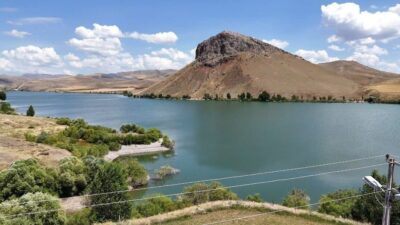 Erzincan’da son günlerde etkili olan yağışların ardından Tercan Çadırkaya Barajı