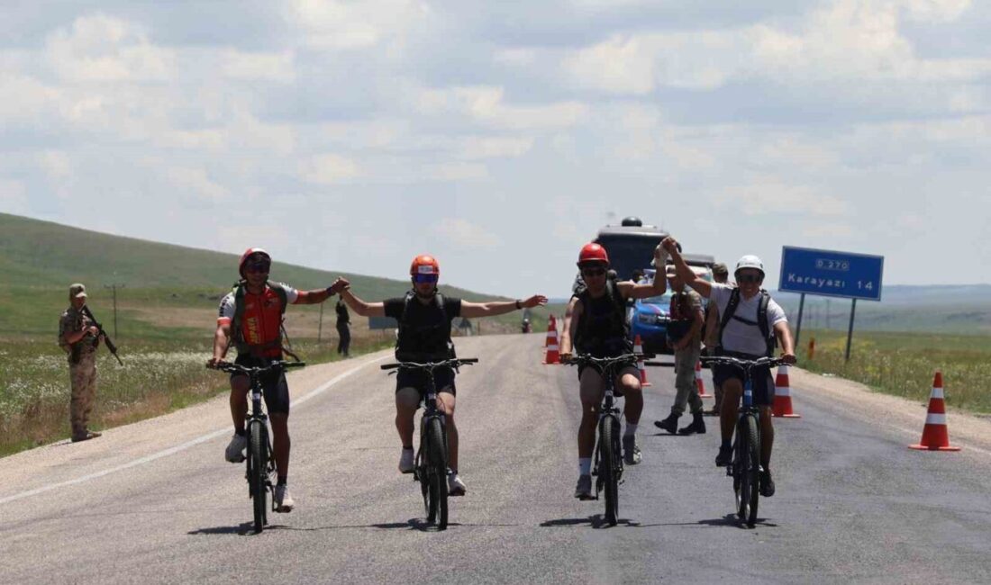 Erzurum’da 50 sporcu, “Terörsüz Türkiye” vizyonuyla düzenlenen uluslararası doğa ve