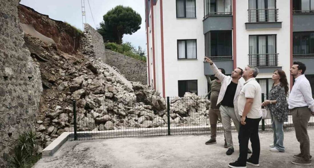 Trabzon’un Ortahisar ilçesinde geçtiğimiz hafta sonu yaşanan istinat duvarı çökme