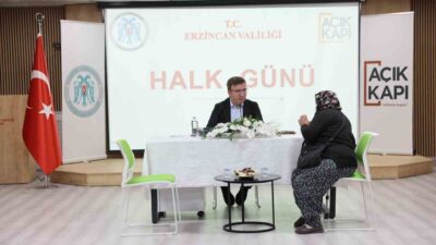 Erzincan Valisi Hamza Aydoğdu, “Halk Günü” buluşmaları kapsamında vatandaşlarla bir