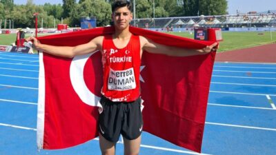 Avrupa U18 Atletizm Şampiyonası’nda piste çıkan Fenerbahçeli milli atlet Abdulsamet