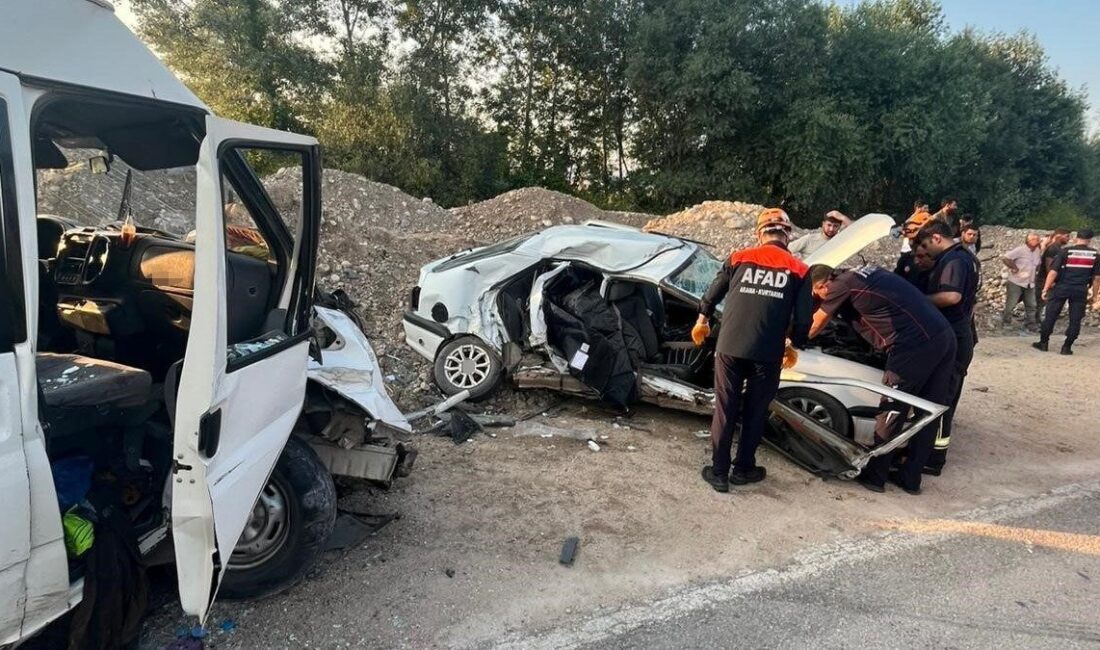 Amasya’da otomobil ile minibüsün çarpıştığı kazada 1 kişi hayatını kaybetti,
