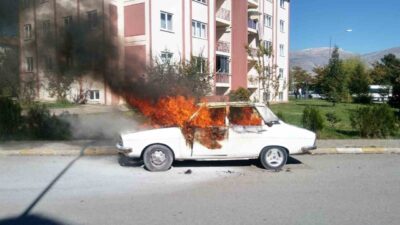 Havaların ısınmayla birlikte araç içinde unutulan yanıcı özelliği taşıyan malzemelerin