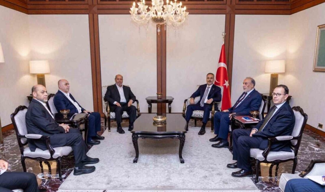 Dışişleri Bakanı Hakan Fidan, Ankara’da Hamas Siyasi Büro Şefi Halil