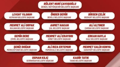 DENİZLİ (İHA) – Denizli Büyükşehir Belediye Başkanı Bülent Nuri Çavuşoğlu,