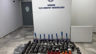 Bolu’nun Gerede ilçesinde bir şantiyeden yaklaşık 2,5 milyon lira değerinde