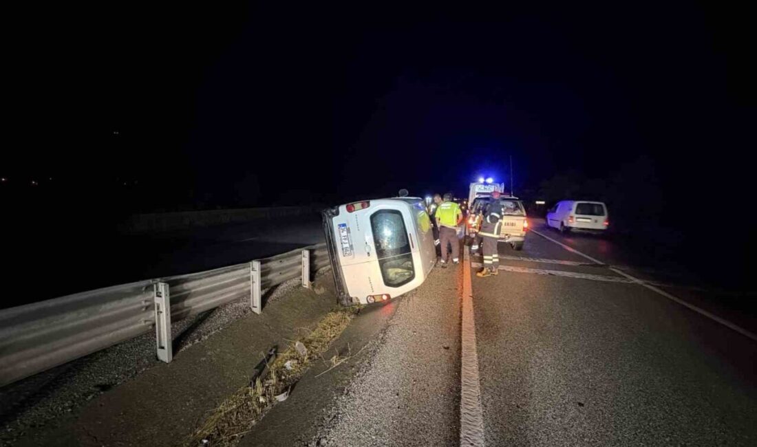 Kastamonu’nun Tosya ilçesi D100 kara yolunda meydana gelen kazada hafif