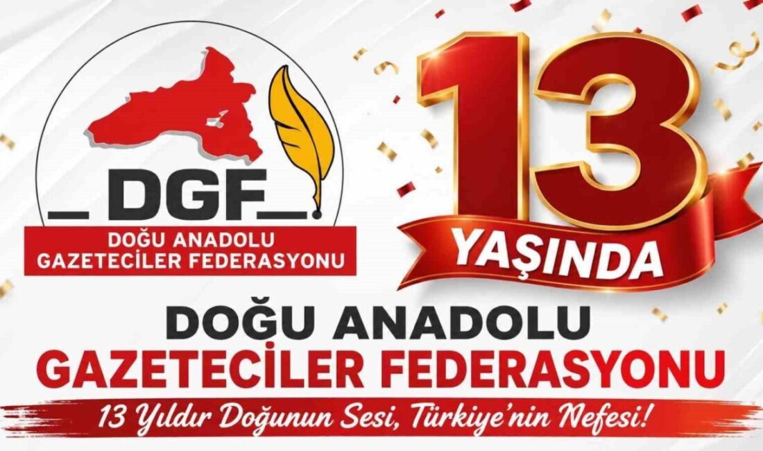 Doğu Anadolu Gazeteciler Federasyonu (DGF) Yönetim Kurulu, kuruluşun 13. Yılı