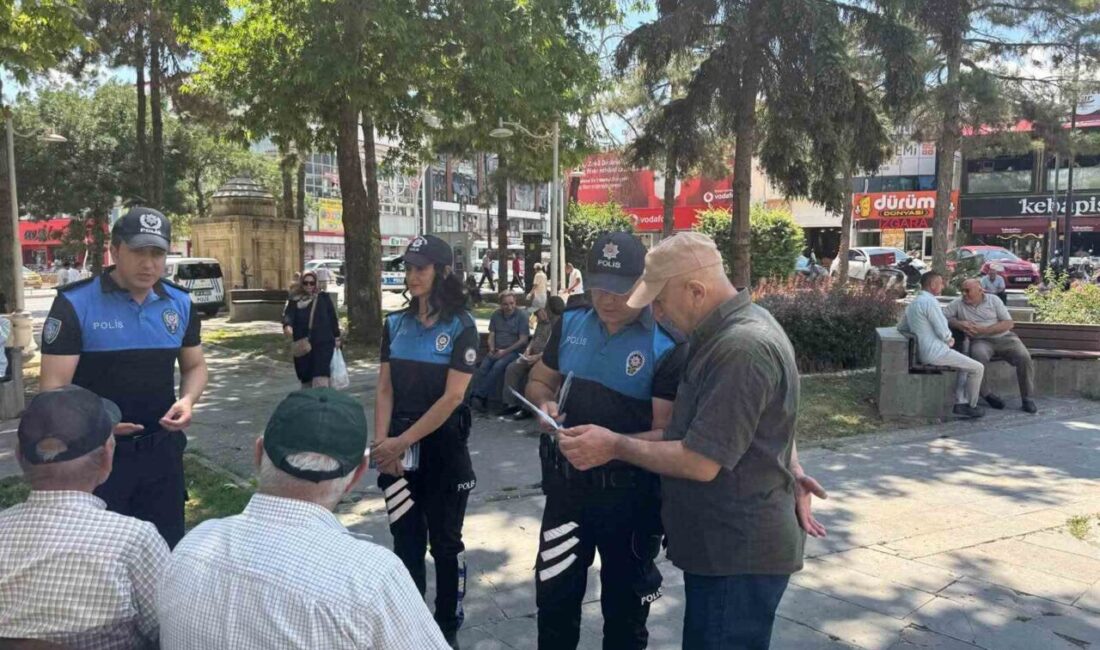Erzincan İl Emniyet Müdürlüğü Toplum Destekli Polislik Şube Müdürlüğü ekipleri,