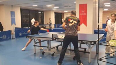 Erzincan’da 7-12 yaş arasındaki sporcular, masa tenisinde milli takım formasını