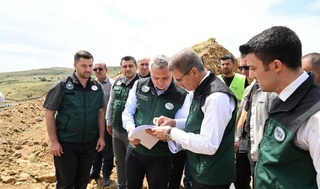 Vali Aydın Baruş, Horasan ilçesinde yapımı devam eden Gerek Göleti’nde