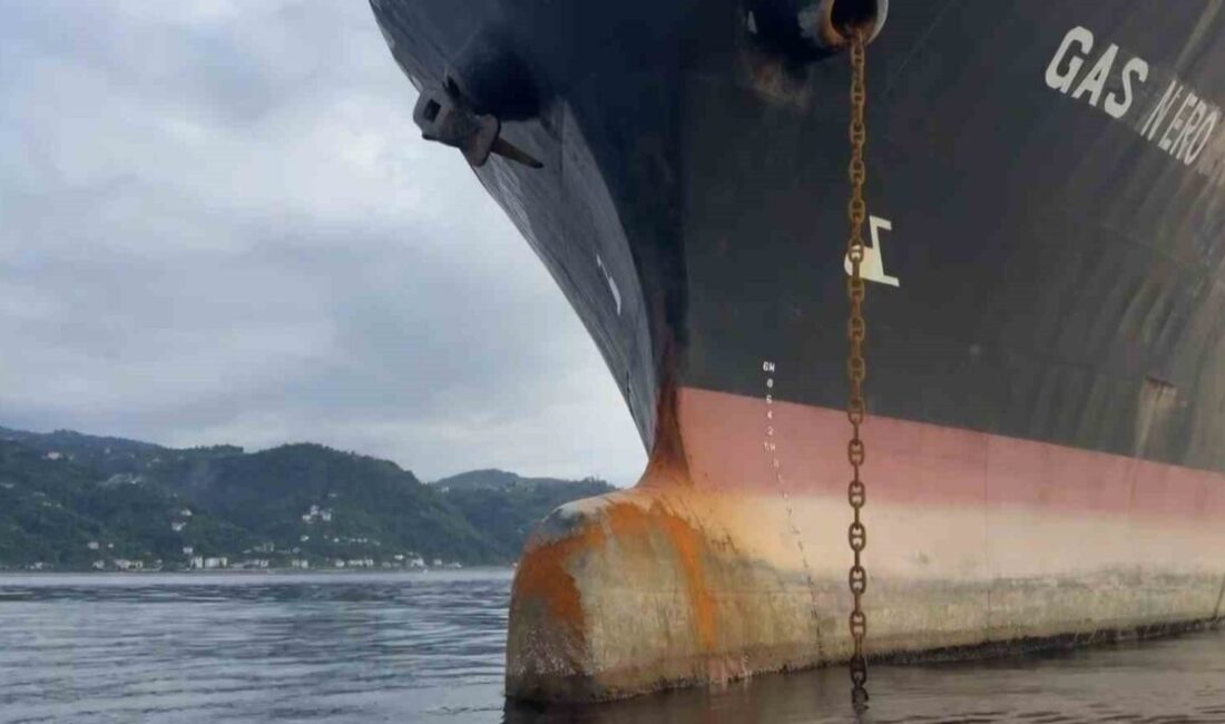 Karadeniz’de 16 Temmuz’da dron saldırısına uğrayan LPG tankeri Trabzon’un Sürmene