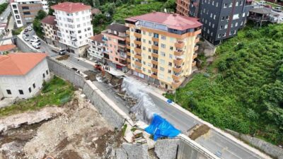 Doğu Karadeniz’de son yıllarda farklı noktalarda meydana gelen istinat duvarı