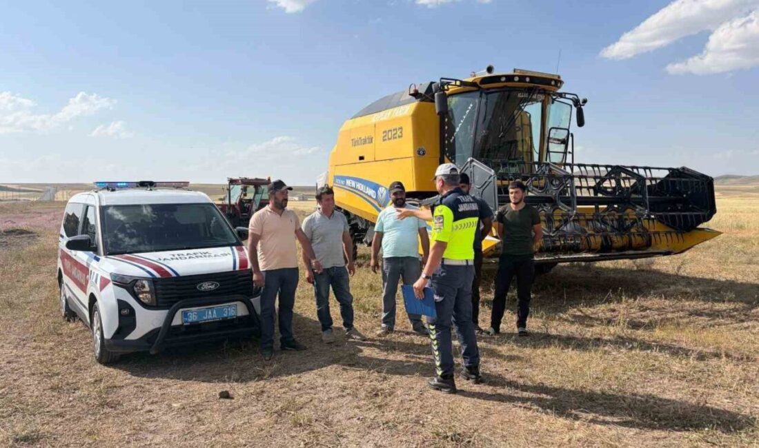 Kars İl Jandarma Komutanlığı, hasat sezonunda yaşanabilecek trafik kazalarının önüne