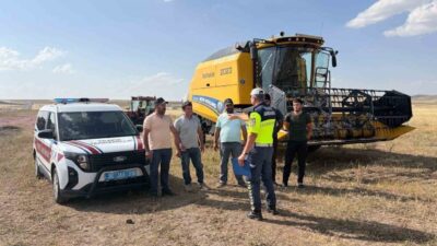 Kars İl Jandarma Komutanlığı, hasat sezonunda yaşanabilecek trafik kazalarının önüne