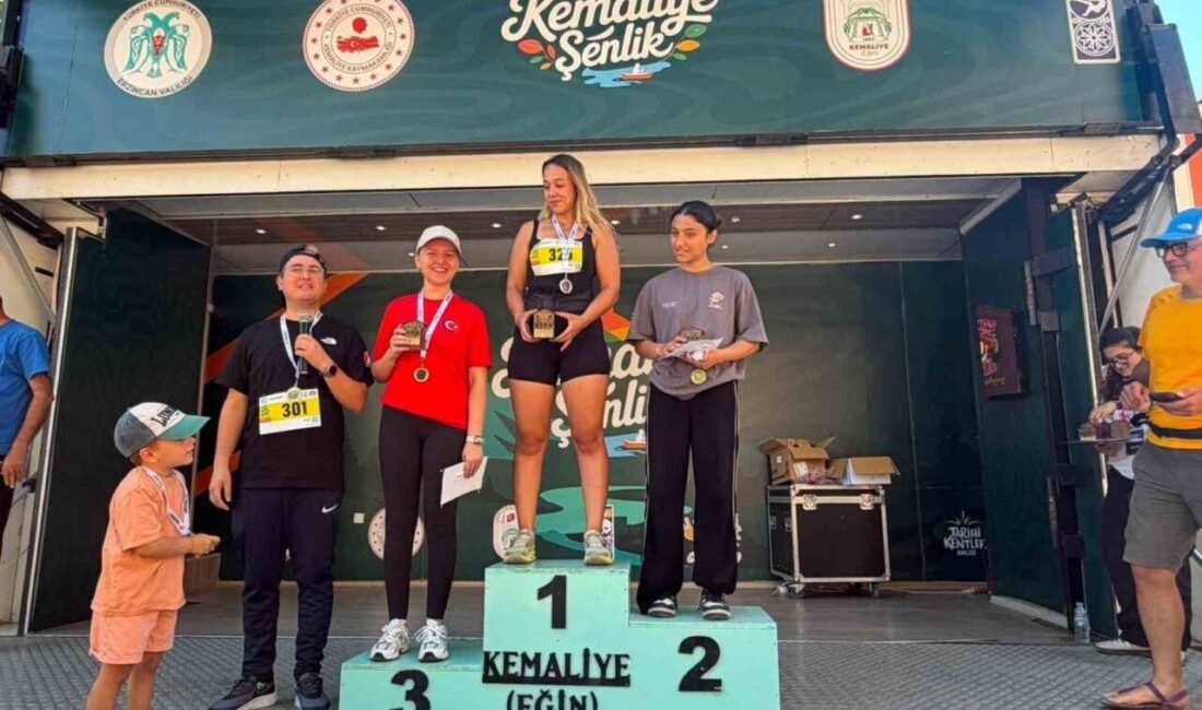 Kemaliye’de düzenlenen 3,5 kilometrelik Tahir Sehlikoğlu Gençlik Koşusu ile Çocuk