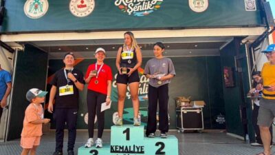 Kemaliye’de düzenlenen 3,5 kilometrelik Tahir Sehlikoğlu Gençlik Koşusu ile Çocuk