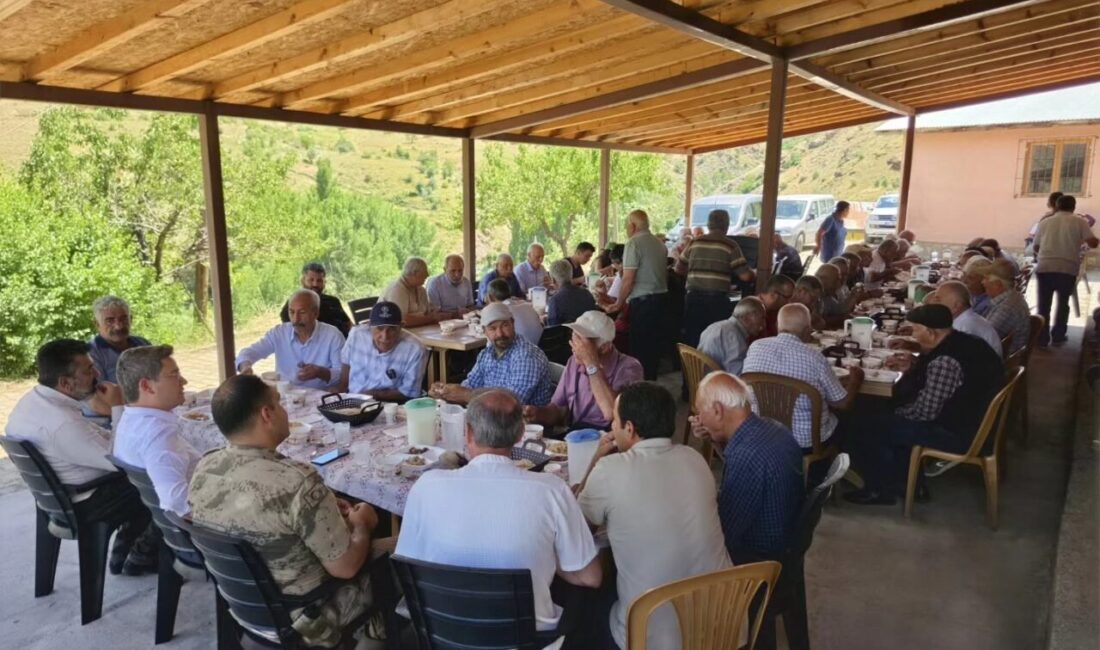 Kemaliye Kaymakamı Emirhan Arıkan, Gözaydın köyünü ziyaret ederek vatandaşlarla bir