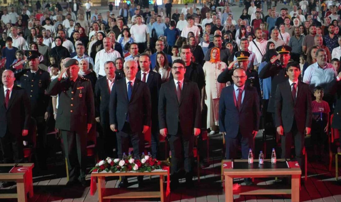 Muş’ta 15 Temmuz Demokrasi ve Milli Birlik Günü dolayısıyla düzenlenen