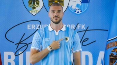 Erzurumspor FK’nın yeni transferi defans oyuncusu Nihad Mujakic, kulüp tarihinin