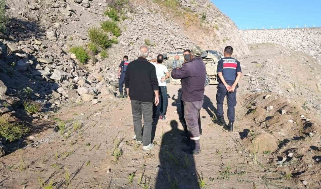 Giresun’un Alucra ilçesinde kontrolden çıkarak şarampole yuvarlanan otomobilde bulunan aynı