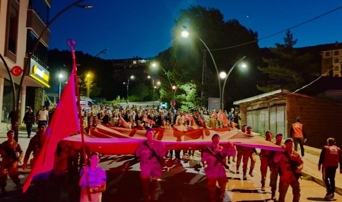 Erzincan’ın Refahiye ilçesinde, 15 Temmuz Demokrasi ve Milli Birlik Günü
