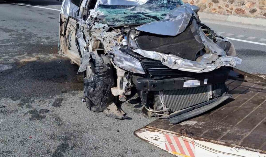 Gümüşhane’de tünel çıkışında kamyona arkadan çarparak takla atan otomobilin sürücüsü