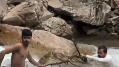Trabzon’un Çaykara ilçesine bağlı turizm merkezi Uzungöl’de Haldizen Deresi’ne düşen